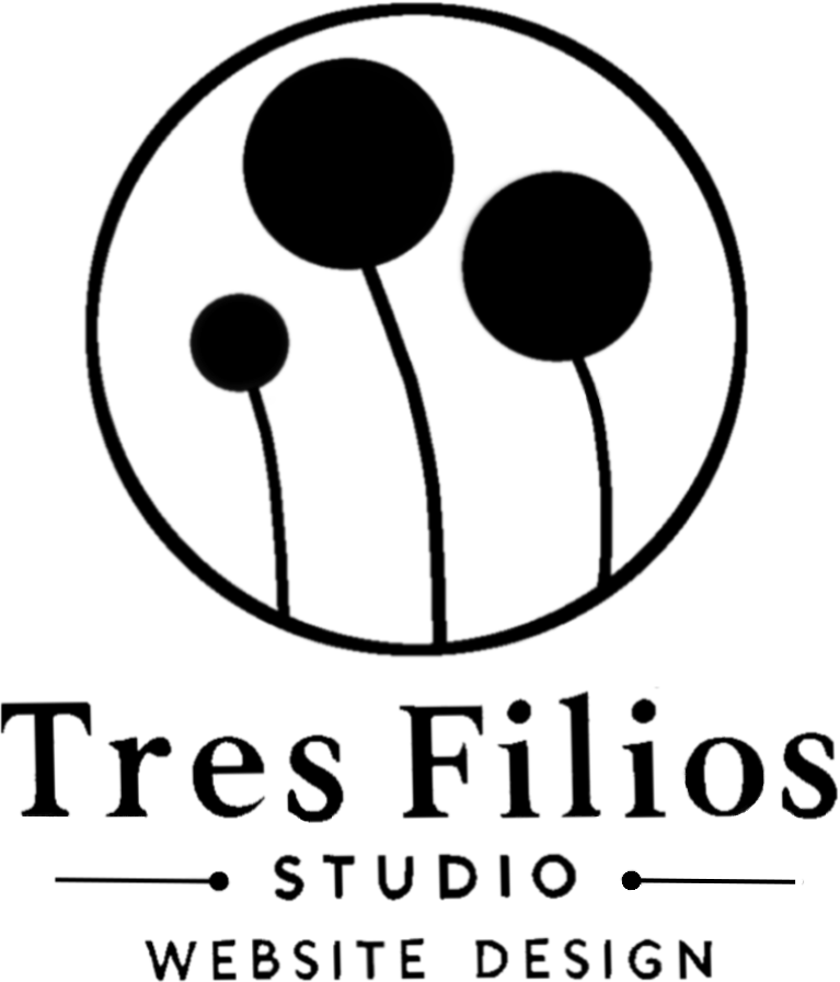 Logo Tres Filios Studio – tworzenie stron i copywriting